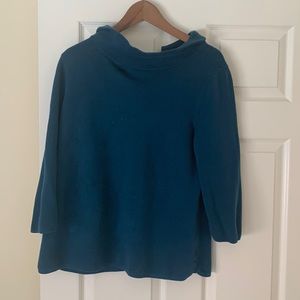 Talbots teal sweater
